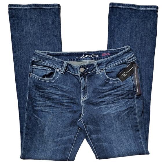 Women's INC Denim Boot Leg Regular Fit Long Sz 14L NWT - Picture 2 of 6